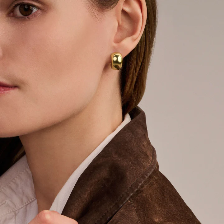 Ti Sento Milano Gold Chunky Hoop Earrings