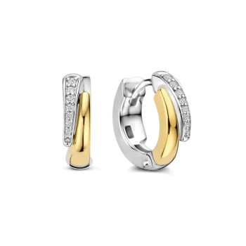 Ti Sento Milano Two-Tone Hoop Earrings