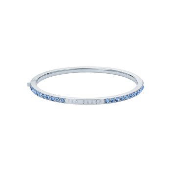 Ted Baker Silver Pale Blue Stone Bangle