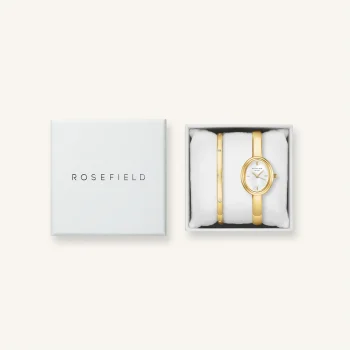 Rosefield Oval Bracelet Watch & Bangle Set
