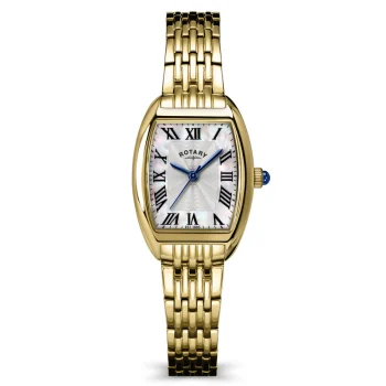Rotary Ladies Rectangular Gold Heritage Astoria Watch