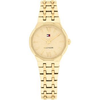 Tommy Hilfiger Ladies Gold Bracelet Watch Champagne Dial