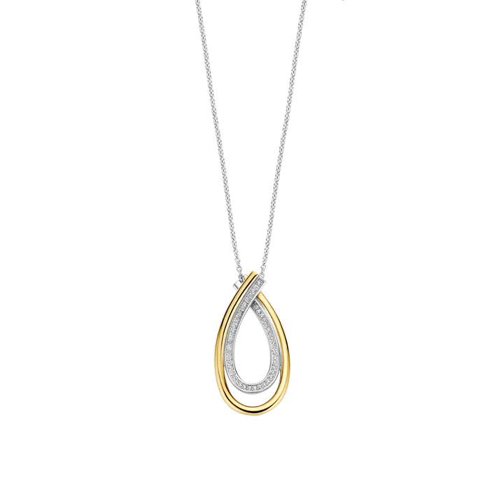 Ti Sento Milano Two-Tone Open Tear Drop Pendant