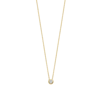 Ti Sento Milano Gold Soliatire Pendant