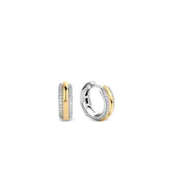 Ti Sento Milano Two-Tone Hoop Earrings