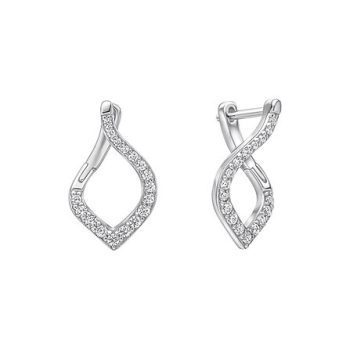 Diamonfire Cluster Cut Out Earring