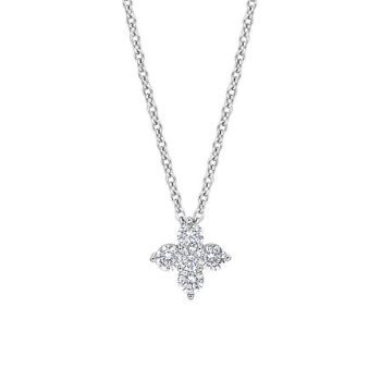 Diamonfire Cluster Flower Pendant