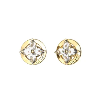 Guess Gold Flower Stud Earrings