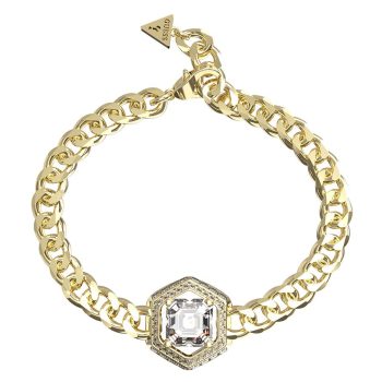 Guess Gold Chunky Curb Link Bracelet