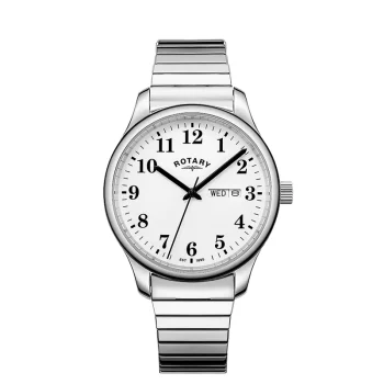 Rotary Gents Silver Expandable Watch