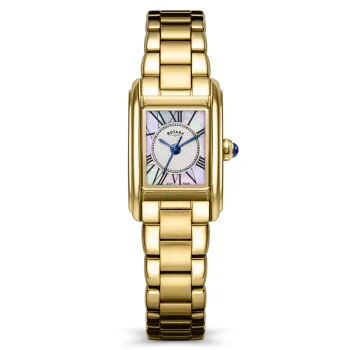 Rotary Ladies Gold Heritage Astoria Rectangular Watch