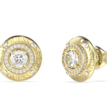 Guess Gold Crystal Stud Earrings