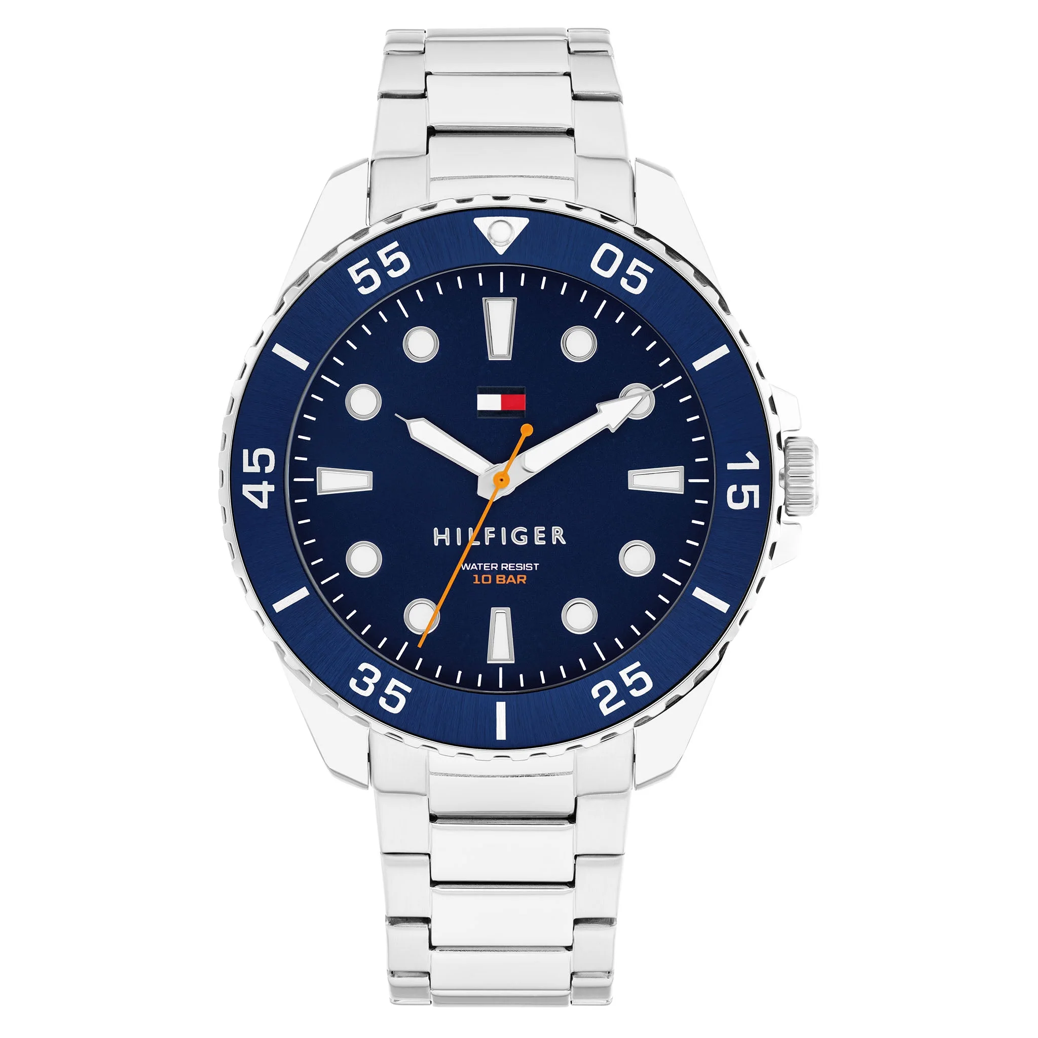 Tommy Hilfiger Gents Silver Navy Dial Watch