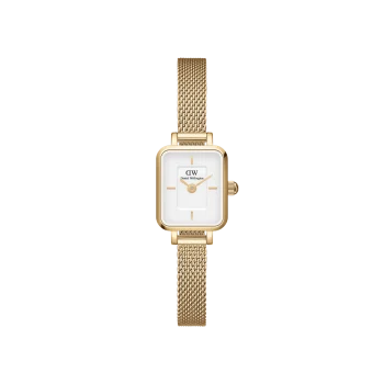 Daniel Wellington Ladies Gold Mesh Quadro Mini