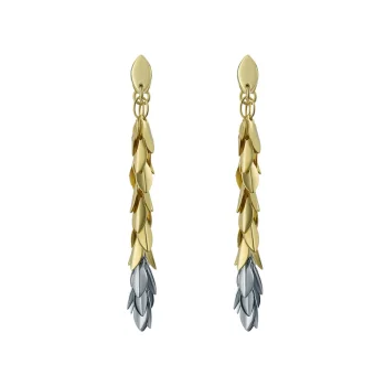 Ted Baker Two Tone Fringe Drop Earrings