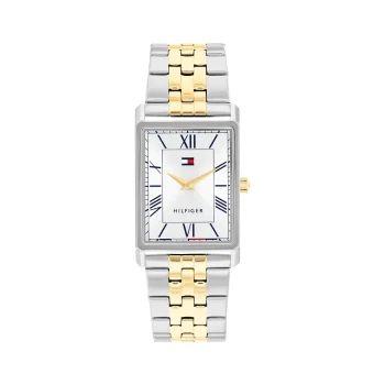 Tommy Hilfiger Gents Two-Toned Rectangular Watch