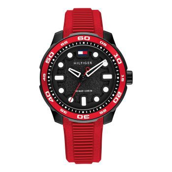 Tommy Hilfiger Children's Red Rubber Strap Watch