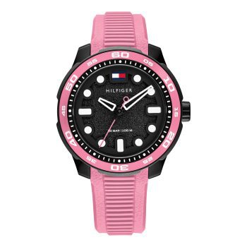 Tommy Hilfiger Children's Pink Rubber Strap Watch