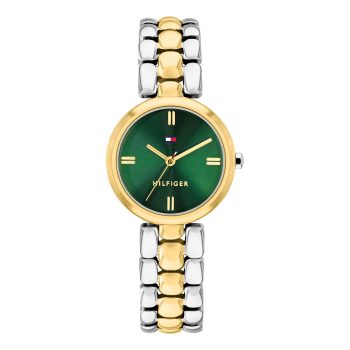Tommy Hilfiger Ladies Two-Toned Green Dial Watch