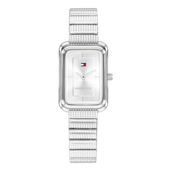 Tommy Hilfiger Ladies Silver Daisy White Dial Watch