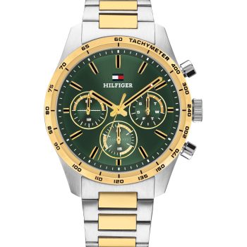 Tommy Hilfiger Gents Two-Toned Green Dial Watch