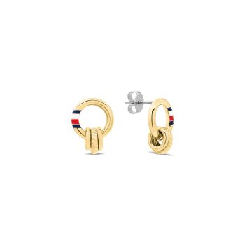 Tommy Hilfiger Ladies Gold Hoops