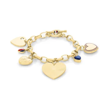 Tommy Hilfiger Ladies Gold Charm Bracelet