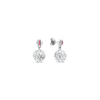 Tommy Hilfiger Ladies Silver Beads Earrings