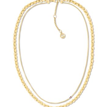 Tommy Hilfiger Ladies Gold Layered Necklace