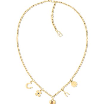 Tommy Hilfiger Ladies Gold Charm Necklace