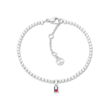 Tommy Hilfiger Ladies Silver Tennis Bracelet