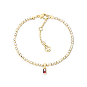 Tommy Hilfiger Ladies Gold Tennis Bracelet