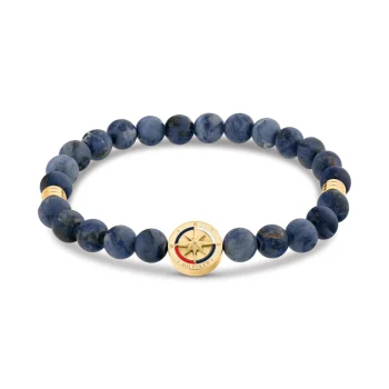 Tommy Hilfiger Gents Blue Bead Bracelet