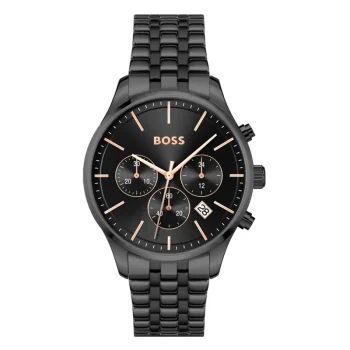 Boss Gents Avery Black-Dial Watch