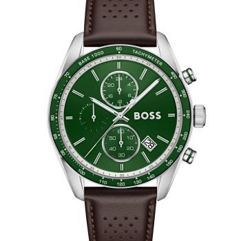 Boss Gents Grand Prix Vitesse Green-Dial Watch