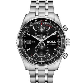 Boss Gents Skytraveller Pro Black-Dial Watch