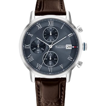 Tommy Hilfiger Gents Brown Leather Chronograph Watch