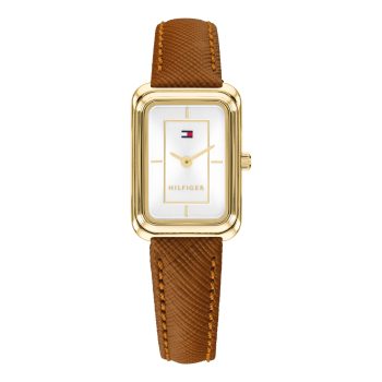 Tommy Hilfiger Ladies Brown Leather Strap Watch