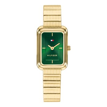 Tommy Hilfiger Ladies Gold Green Dial Watch