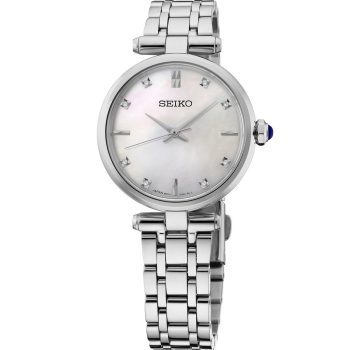 Seiko Ladies Diamond Silver Watch