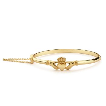 Newbridge Gold Plated Claddagh Bangle